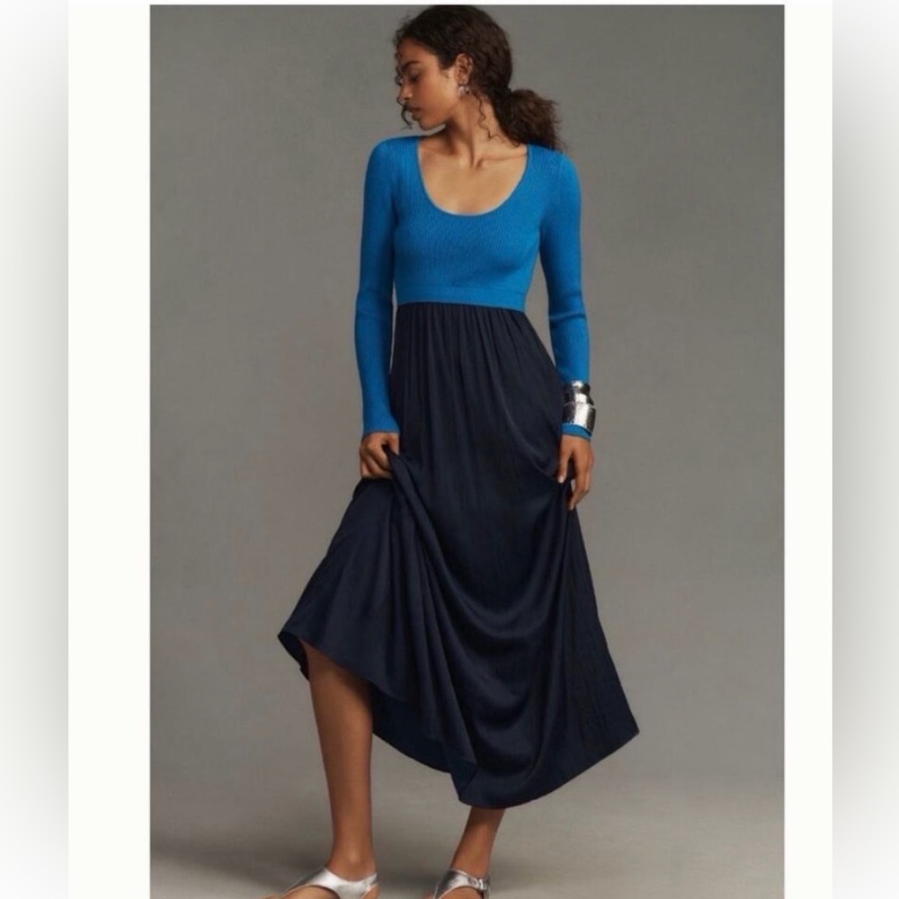 The Thea twofer sweater dress scoop neck / medium/